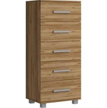 Komoda Úzká šuplíková komoda ANDOVER - dub catania