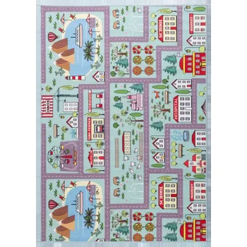 Koberec Dětský Koberec STELLA ULICE CESTY MÁTA MOŘSKÁ 120X170 CM