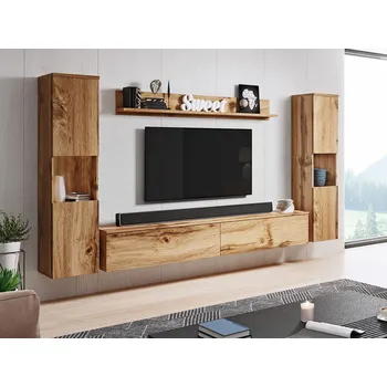 Obývací stěna Moderní obývací stěna ROSALIO XL - dub wotan