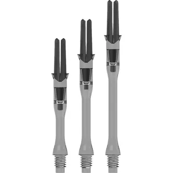 Příslušenství pro šipky Násadky na šipky L-Style Silent Slim otočné, průhledné černé, 37mm