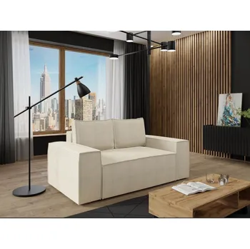 Pohovka Rozkládací dvoumístná pohovka CALISTOGA - špinavá bílá