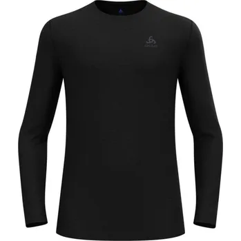 Pánské oblečení Pánské tričko ODLO Merino 160 BL Top Crew Neck l/s velikost L Black NEPLATÍ