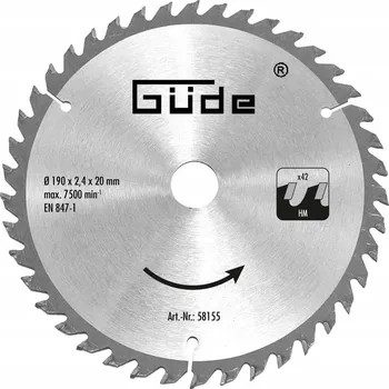 Pilový kotouč Pilový kotouč 190x2,4x20 42Z HM