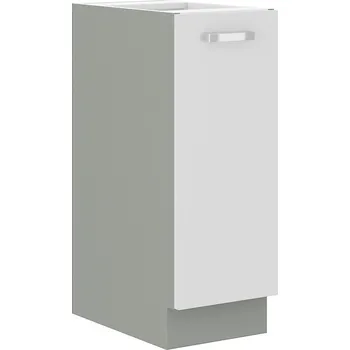 Kuchyňská linka Výsuvná skříňka ULLERIKE - šířka 30 cm, bílá / šedá