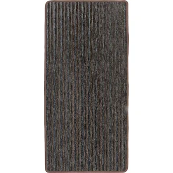 Koberec Koberec S PLOCHOU VAZBOU Běhoun Proužky Hnědý Melír UNIVERZÁLNÍ 80x140 cm