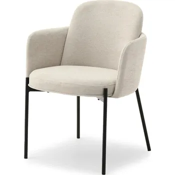 Jídelní židle Čalouněná židle ISRA - béžová / černá