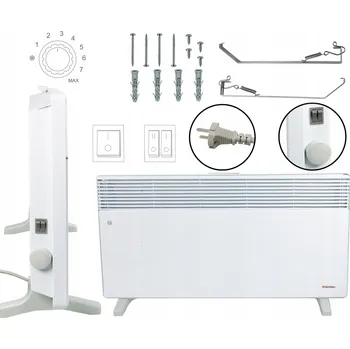 Topidlo Elektrický konvektor s termostatem, topné těleso IP20 230V EWX-2500W