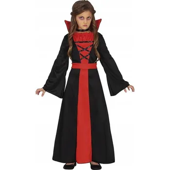 Karnevalový kostým KOSTÝM MALÉ PANÍ UPÍRKY HALLOWEENSKÉ UPÍRKY 104