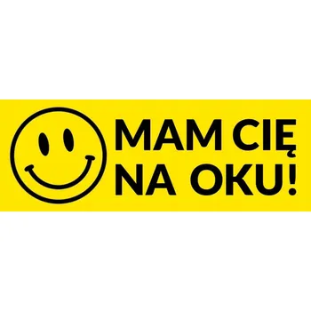 Samolepicí dekorace na vozidlo Samolepka na auto MÁM TĚ NA OKU auto tattoo