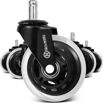 Křeslo OneConcept Kolečka pro kancelářské židle 5ks (10037452)