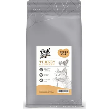 Krmivo pro kočku Best Breeder DELUXE Cat Turkey & Chicken Adult balení 1,5 kg - od psiskoty.cz
