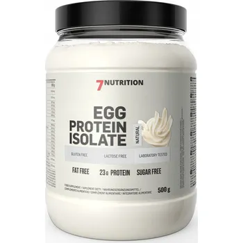 Protein 7NUTRITION EGG PROTEIN ISOLATE 500G PŘÍRODNÍ VAJEČNÝ PROTEIN SVALY HMOTA