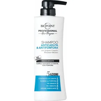 Šampon Biopoint Anticaduta & Antiforfora (Pro muže - modrý), 400 ml Dámský Profesionální Šampon