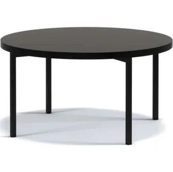 Konferenční stolek Kulatý konferenční stolek VILEM 2 - černý lesk