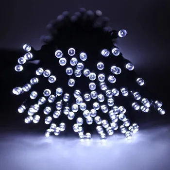 Vánoční dekorace Venkovní LED vánoční řetěz, studená bílá, 5m, 250 LED, stálé svícení