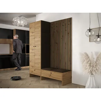 Předsíňová stěna VENETI ZAMORA 3 lamino dub artisan / hnědá