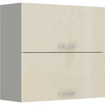 Kuchyňská skříňka Horní kuchyňská skříňka 80 cm SHAN - šedá / lesklá krémová