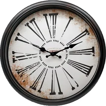 Hodiny Nástěnné hodiny retro hnědé ROMA