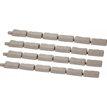 Zahradní dekorace Zahradní obrubníky imitace kamene - 24 kusů 1180 x 95 x 57 mm
