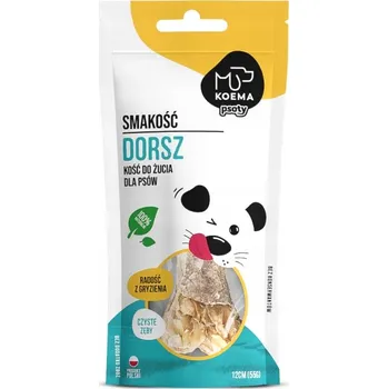 Pamlsek pro psa KOEMA SMAKOŚĆ - Žvýkací kost s treskou 55g, přírodní kousátko
