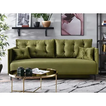 Pohovka Pohovka s úložným prostorem NORGE - olivová / černá