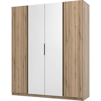 Šatní skříň Vysoká šatní skříň 200 VERU - dub evoke / dub evoke