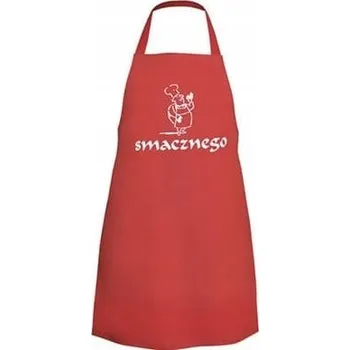 Kuchyňská zástěra Zástěra Pros voděodolná červená univerzální model 107