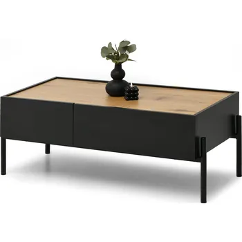 Konferenční stolek Konferenční stolek TOMAN se šuplíky - černý / dub