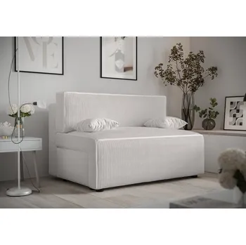 Pohovka Dvoumístná rozkládací pohovka RADANA - bílá