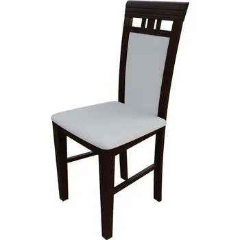 Jídelní židle Židle do kuchyně MOVILE 12 - ořech / bílá ekokůže