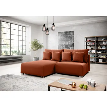 Sedací souprava Malá sedací souprava ROSIANA - cihlová, levý roh