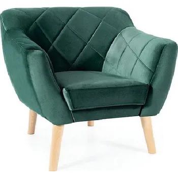 Křeslo Skandinávské křeslo AISHA - zelené / buk