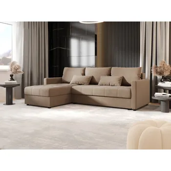 Sedací souprava Rozkládací sedací souprava ADELINDE - hnědá, levý roh