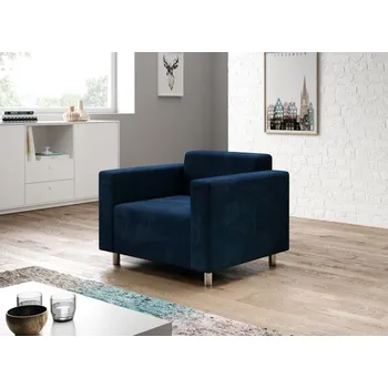 Křeslo Čalouněné křeslo DALNIM - tmavě modré