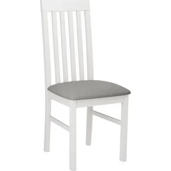 Jídelní židle Čalouněná jídelní židle DANBURY 1 - bílá / šedá