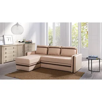 Sedací souprava Rohová sedací souprava SPARKS 1 - béžová / hnědá