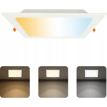 HOROZ LED Stropní Panelové Svítidlo 24W 3CCT Čtverec Zapuštěné Bílé