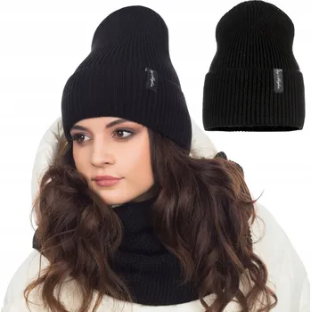 Čepice Majka Zimní čepice beanie černá, univerzální velikost