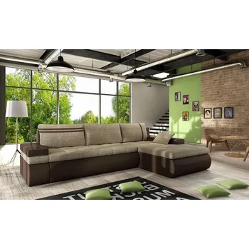 Sedací souprava VENETI EPLATO hnědá pravý roh