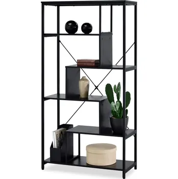 regál Policový regál GRIGORE - černý