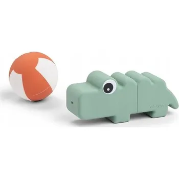 Hračka pro nejmenší Done by Deer Hračka pro stříkání vodou Krokodýl Croco Green