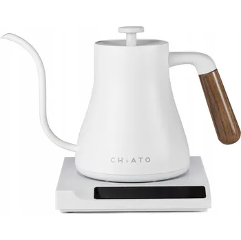 Rychlovarná konvice Elektrická konvice CHiATO flowPLAY Gooseneck 1000 W 0,6 l bílá