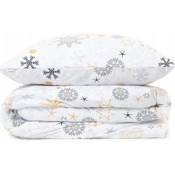 Povlečení Povlečení z mikrovlákna FLOCO se sněhové vločky 160x200 HOMLA