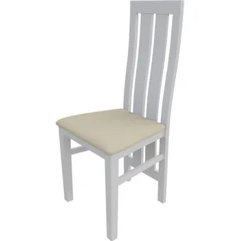 Jídelní židle Jídelní židle MOVILE 42 - bílá / béžová ekokůže