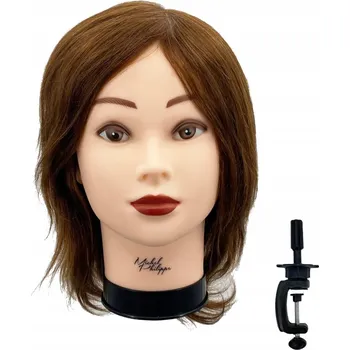 Kadeřnická hlava dámská Michel Philippe lidské vlasy 25 cm