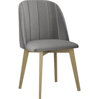 Jídelní židle Čalouněná jídelní židle AFTON 3 - dub sonoma / světlá šedá