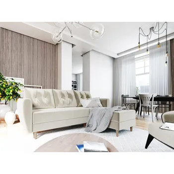 Sedací souprava Béžová rohová sedací souprava PIVEK