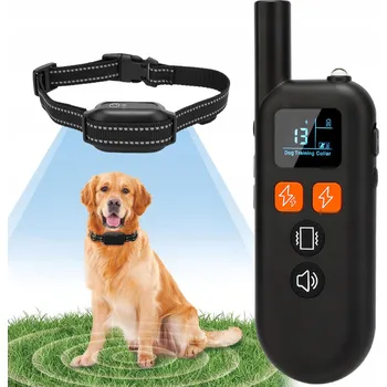 Obojek pro psa ELEKTRICKÝ VÝCVIKOVÝ OBOJEK PRO PSA 1000M VODĚODOLNÝ TRENAŽÉR PSŮ + DÁLKOVÉ OVLÁDÁNÍ