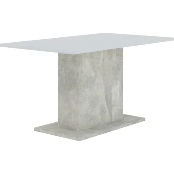 Jídelní stůl Stůl do kuchyně RIDGE - beton / bílý