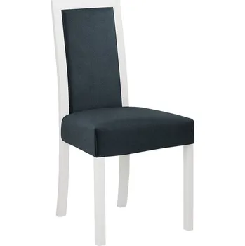 Jídelní židle Jídelní židle s látkovým potahem ENELI 3 - bílá / námořnická modrá